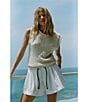 A.Ren Whitney Round Neck Sleeveless Sweater Knit Top - Image 5