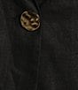 A.Ren Winslet Collared V-Neck Short Sleeve Button Front Linen Shirt - Image 4