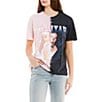 Color:Multi Color - Image 1 - Aaliyah Split Graphic T-Shirt