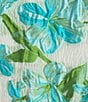 Abbey Glass Betty Ruffle Mock Neck Tie Waist Floral Print Mini Shift Dress, Color:Tropical Organza - Image 3