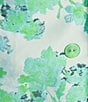 Abbey Glass Jessica Floral Jacquard Mini Skirt, Color:Green Abstract - Image 4