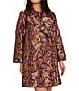 Abbey Glass Marisol One Button Asymmetrical Jacquard Floral Jacket - Image 1