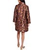 Abbey Glass Marisol One Button Asymmetrical Jacquard Floral Jacket - Image 2