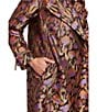 Abbey Glass Marisol One Button Asymmetrical Jacquard Floral Jacket - Image 4