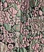 Abbey Glass Michelle Floral Jacquard Boat Neck Sleeveless Bow Shoulder Mini Shift Dress, Color:Burst Bloom - Image 3