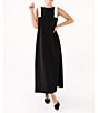 Abbey Glass Michelle High Boat Neck Sleeveless Bow Shoulder Detail Shift Dress, Color:Black/Creme - Image 3