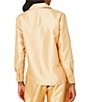 Abbey Glass Nora Button Front Dupioni Blouse - Image 2