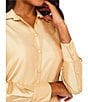 Abbey Glass Nora Button Front Dupioni Blouse - Image 4