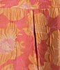 Abbey Glass Piper V-Neck 3/4 Sleeve Caftan Mini Dress, Color:Hot Coral - Image 5