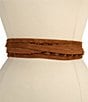 ADA 1.75#double; Ava Woven Tassel Wrap Belt - Image 1