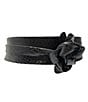 Color:Black Croco Combo - Image 3 - Classic Crocodile-Embossed Leather Classic Wrap Belt