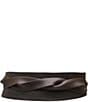 ADA Classic Wrap Leather Belt, Color:Chocolate - Image 2