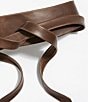 ADA Classic Wrap Leather Belt, Color:Chocolate - Image 3
