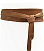 ADA Classic Wrap Leather Belt, Color:Tan - Image 3