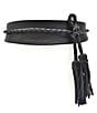 Color:Black - Image 1 - Lucky Leather Wrap Belt