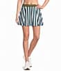 Addison Bay Breakpoint Stripe Printed Box Pleated Mini Skort - Image 1