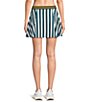 Addison Bay Breakpoint Stripe Printed Box Pleated Mini Skort - Image 2