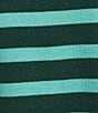 Addison Bay Carlyle Stripe Print Crew Neck Long Sleeve Sweater, Color:Ivy Stripe - Image 4