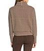 Addison Bay Everyother Day Gingham Print Turtleneck Long Sleeve Pullover - Image 2