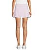 Addison Bay Gardenia Stripe Print Contract Binging Pull-On Skort, Color:Pink Stripe - Image 2