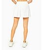 Color:White - Image 2 - High Waisted Pleated Performance Clubhouse Tennis Skort