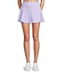 Addison Bay Highland Gingham Print Mini Skort, Color:Lavender Gingham - Image 1