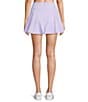 Addison Bay Highland Gingham Print Mini Skort, Color:Lavender Gingham - Image 2