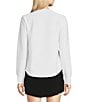 Addison Bay Palmetto Long Sleeve Crew Neck Shirttail T-Shirt, Color:White - Image 2