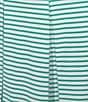 Addison Bay Racquet Stripe Print Active Skort, Color:Green Print - Image 4