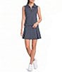 Addison Bay Virginian Dot Printed A-Line Coordinating Ponte Mini Skort - Image 3