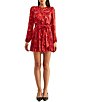 Adelyn Rae Bailey Long Sleeve Pleated Mini Dress - Image 1