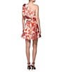 Adelyn Rae Gianna One Shoulder Printed Mini Dress - Image 2