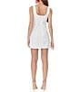 Adelyn Rae Julia 3D Lace Square Neck Sleeveless Sheath Mini Dress, Color:White - Image 2