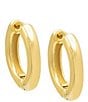 Color:Gold - Image 1 - Gold Filled Classic Tube Hoop Earrings
