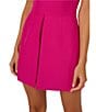 Adrianna Papell Adrianna by Adrianna Papell Stretch Mock Neck Sleeveless Slit Detail Romper, Color:Cosmo Pink - Image 4
