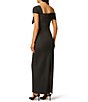 Adrianna Papell Asymmetrical Neck Long Scuba Dresss - Image 2