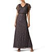 Adrianna Papell Beaded Blouson Gown - Image 1