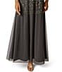 Adrianna Papell Beaded Halter Long Dress - Image 4