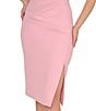 Color:Pink Chill - Image 5 - Crepe One Shoulder Sleeveless Bow Dress