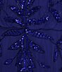 Adrianna Papell Crew Neck Sleeveless Beaded Mesh Long Dress - Image 3