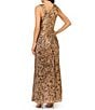 Adrianna Papell Metallic Crinkle Long Dress - Image 2