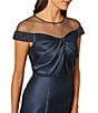 Adrianna Papell Mikado Beaded Gown - Image 3