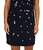 Adrianna Papell Plus Size Beaded Crepe Cap Sleeve Shift Dress, Color:Midnight Rose - Image 4