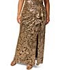 Adrianna Papell Plus Size Metallic Crinkle Long Dress - Image 4