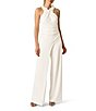 Adrianna Papell Rosette Halter Jumpsuit - Image 1