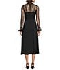 Adrianna Papell Satin Lace Combo Midi Dress - Image 2