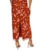 Adrianna Papell Square Neck Sleeveless Floral Beaded Mesh Maxi Dress, Color:Burnt Umber - Image 4