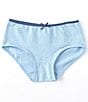 Color:Silver Stars Blue - Image 1 - Adventure Wear by Copper Key Little Girls 2T-5 Bow Detail Glitter Stars Brief Panties