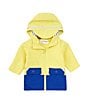 Color:Yellow - Image 1 - Baby Boys 3-24 Months Hooded Two Tone Raincoat