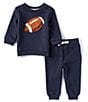 Adventurewear 360 Baby Boys Long Sleeve Football Top & Pants Set, Color:Navy - Image 1